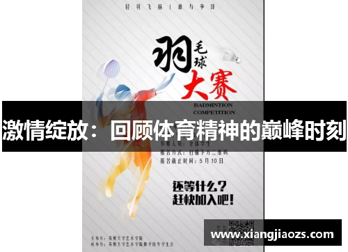 激情绽放：回顾体育精神的巅峰时刻